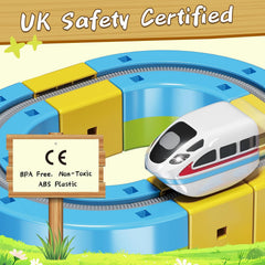 Track Fusion Train Set for Kids, 3D Cube Trackle System, Magic Rail Cube, STEM Trackfusion Train Toy for Boys & Girls Aged 3+ (Gravity Edition (48 Pieces / 34 Track))