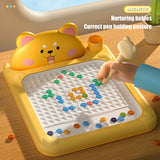 Cartoon Magnetic Drawing Board – Shiba & Bear Dot Art Toy for Kids