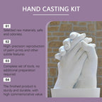 Bollisate Hand Moulding Kit, Couple Holding Hands 3D Keepsake Hand Casting kit, Fun & Skin-Safe Hand Moulding Kits, Handmade Personalised Sculpture Mould Keepsake Craft for AdultsAnniversary, Wedding