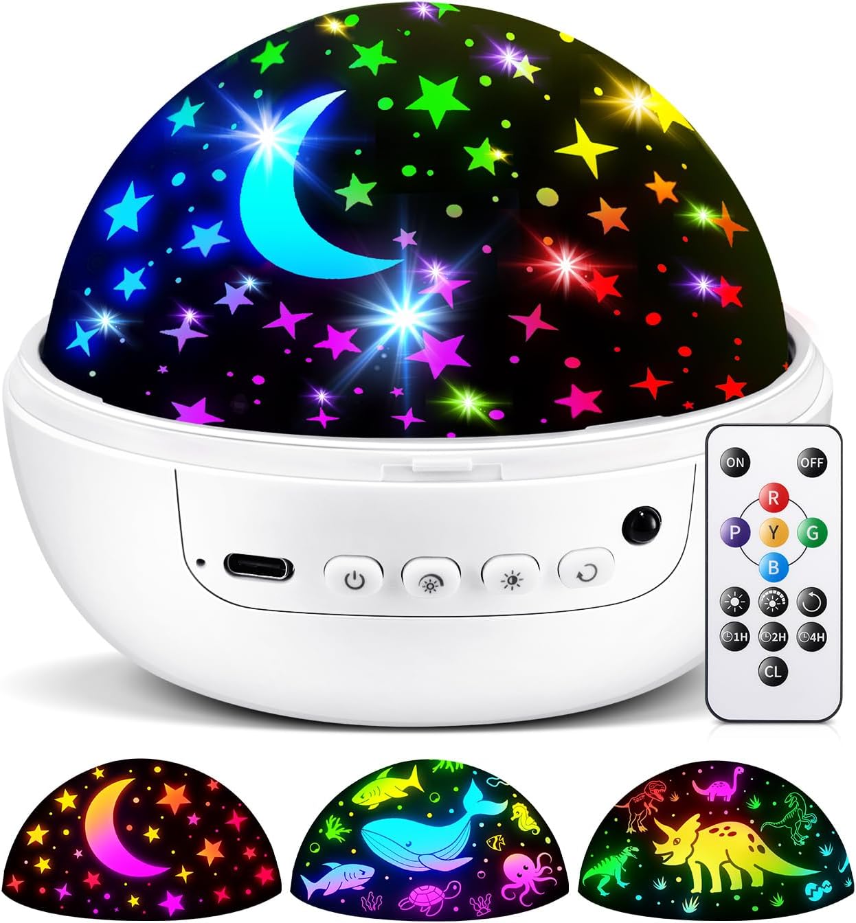 Sensory Toys Baby Toys,93 Lighting Mode Sensory Lights,Dimmable+Timer+Remote Star Projector Baby Lights Projector,360°Rotate Baby Night Light Kids Night Light Projector,Baby Boy Gifts Baby Girl Gifts