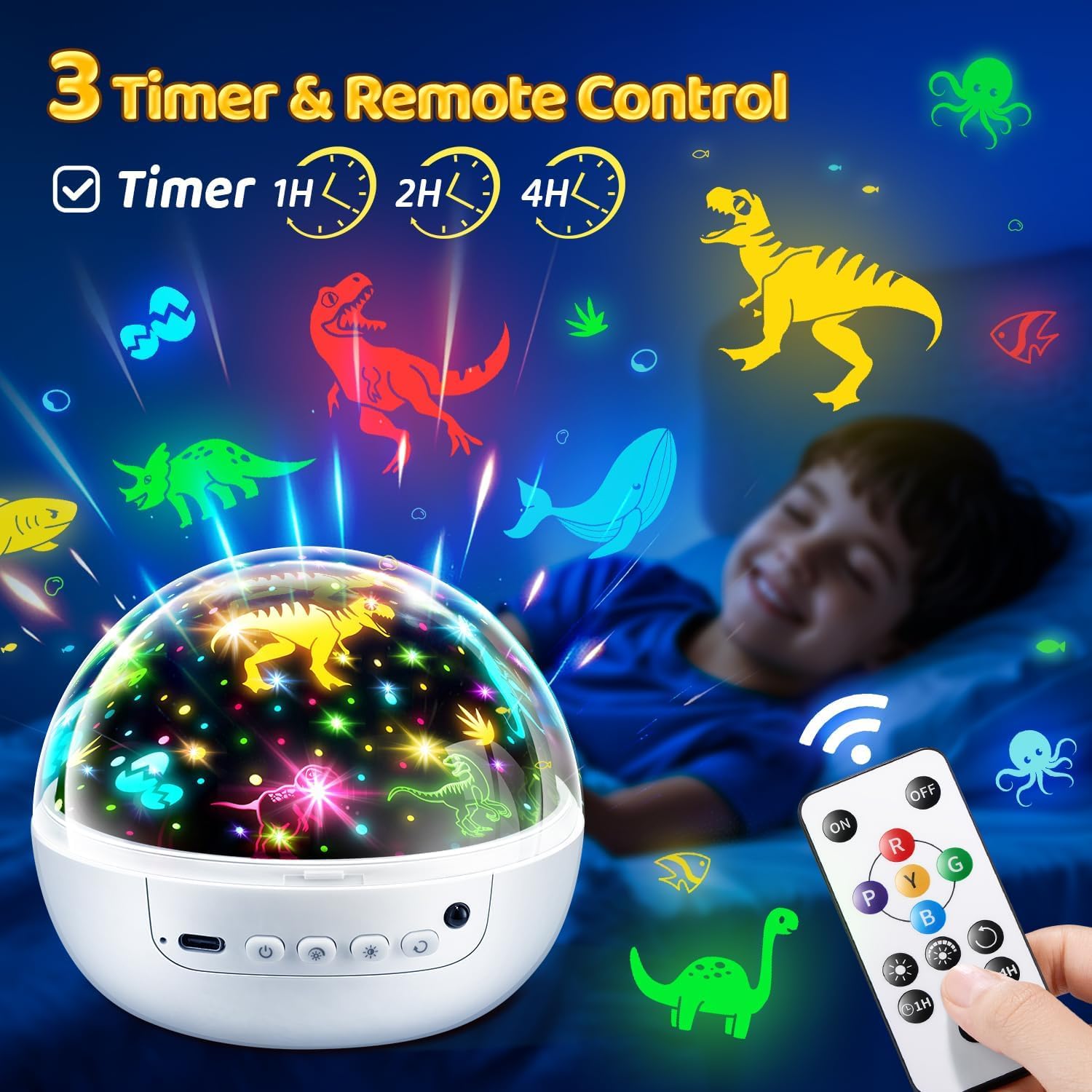 Sensory Toys Baby Toys,93 Lighting Mode Sensory Lights,Dimmable+Timer+Remote Star Projector Baby Lights Projector,360°Rotate Baby Night Light Kids Night Light Projector,Baby Boy Gifts Baby Girl Gifts
