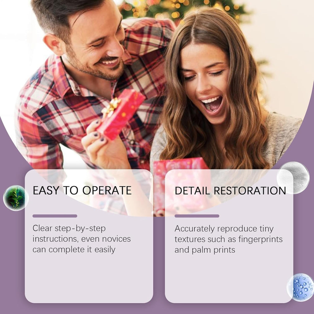 Bollisate Hand Moulding Kit, Couple Holding Hands 3D Keepsake Hand Casting kit, Fun & Skin-Safe Hand Moulding Kits, Handmade Personalised Sculpture Mould Keepsake Craft for AdultsAnniversary, Wedding