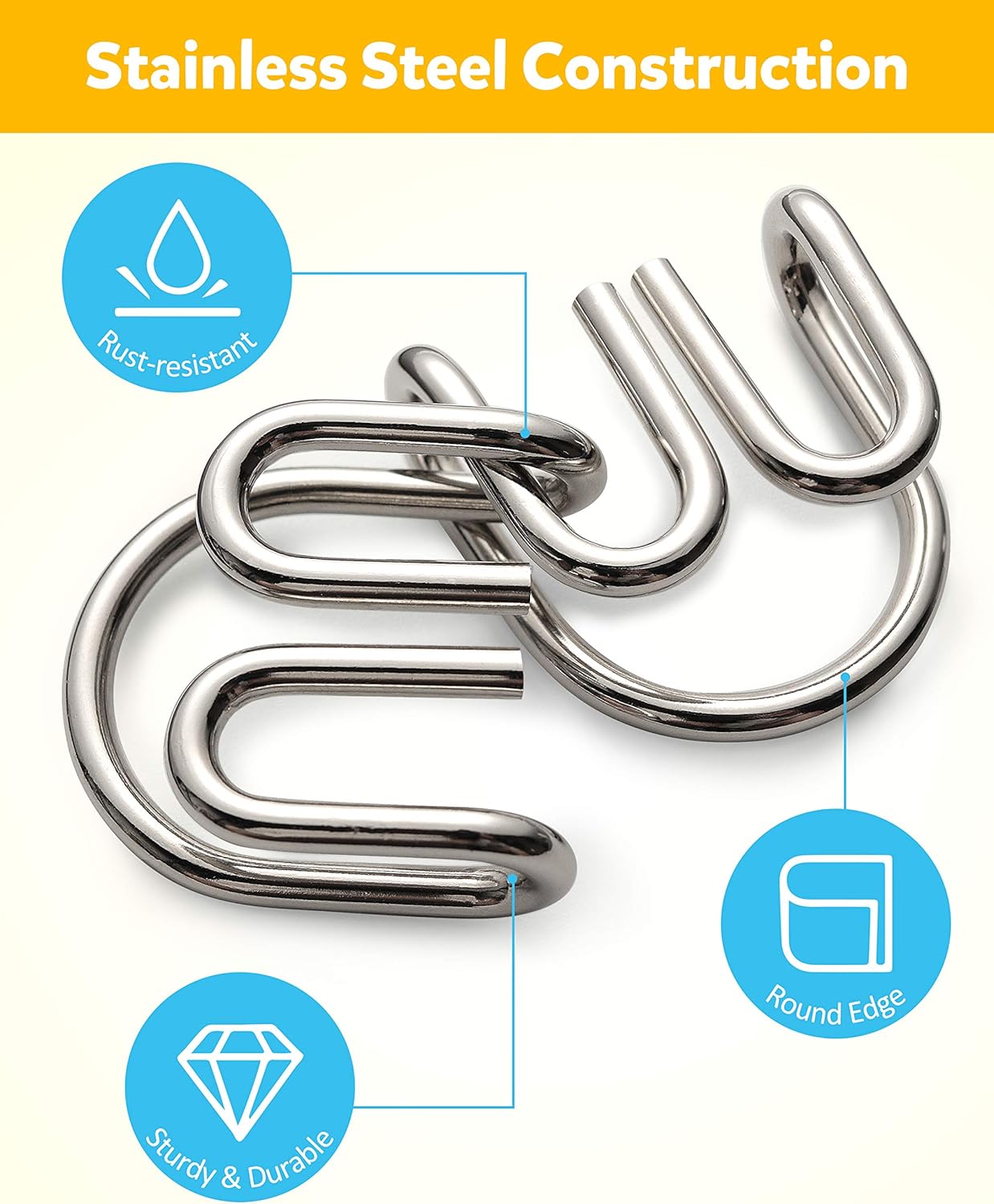 Coogam Brain Teaser Metal Wire Puzzles IQ Test Toy Mind Game Jigsaw for Kids and Adults, Set of 16