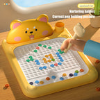 Cartoon Magnetic Drawing Board – Shiba & Bear Dot Art Toy for Kids