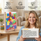 3D Colour Block Puzzle with Wooden Frame – Montessori Learning Toy