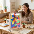 3D Colour Block Puzzle with Wooden Frame – Montessori Learning Toy