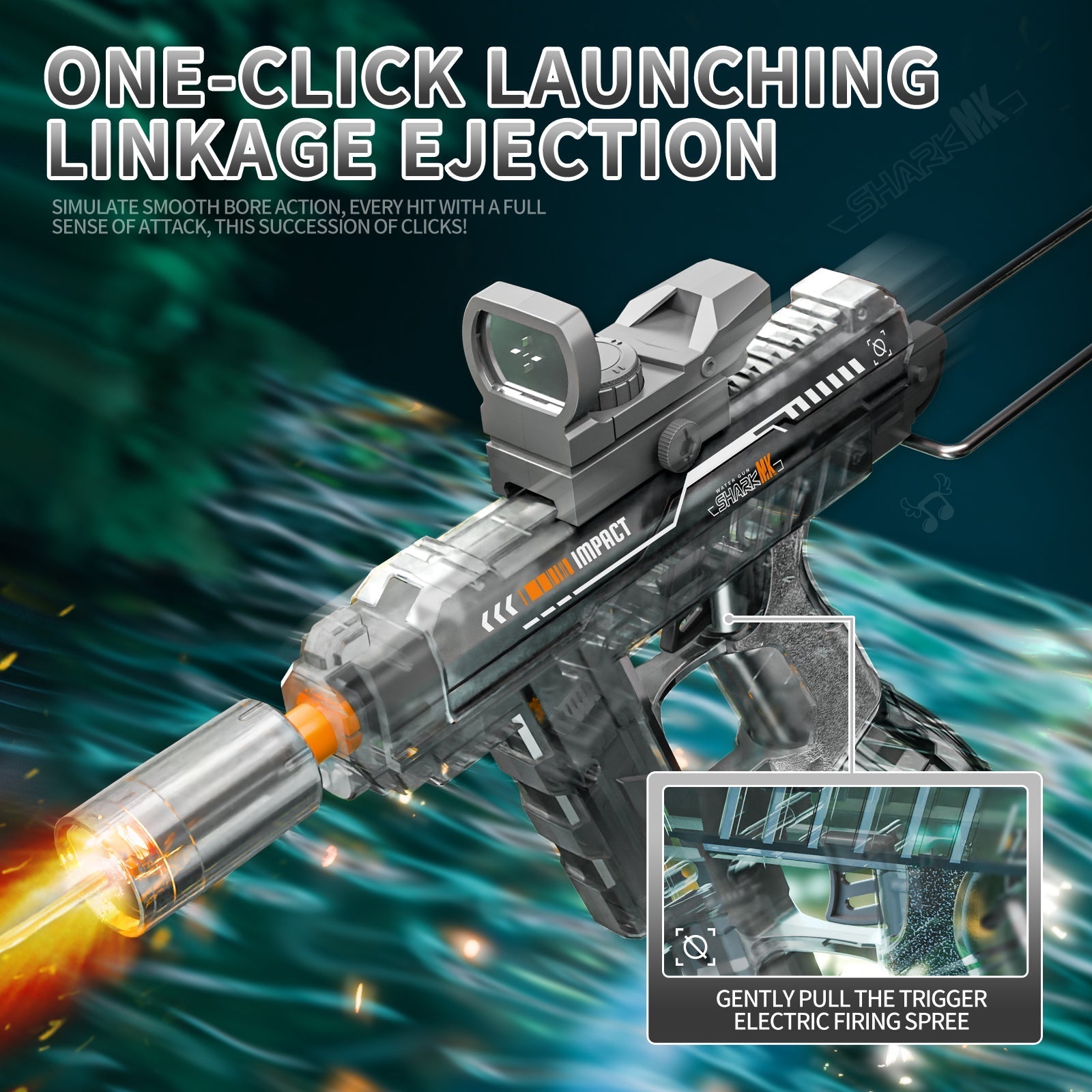 LED-Flash Rechargeable Water Blaster