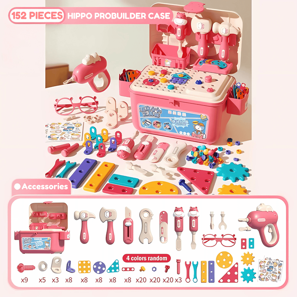 Hippo All-in-one Tool Hub DIY Montessori Tool Box Set