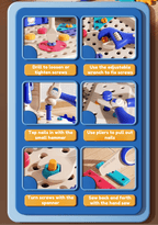 Hippo All-in-one Tool Hub DIY Montessori Tool Box Set