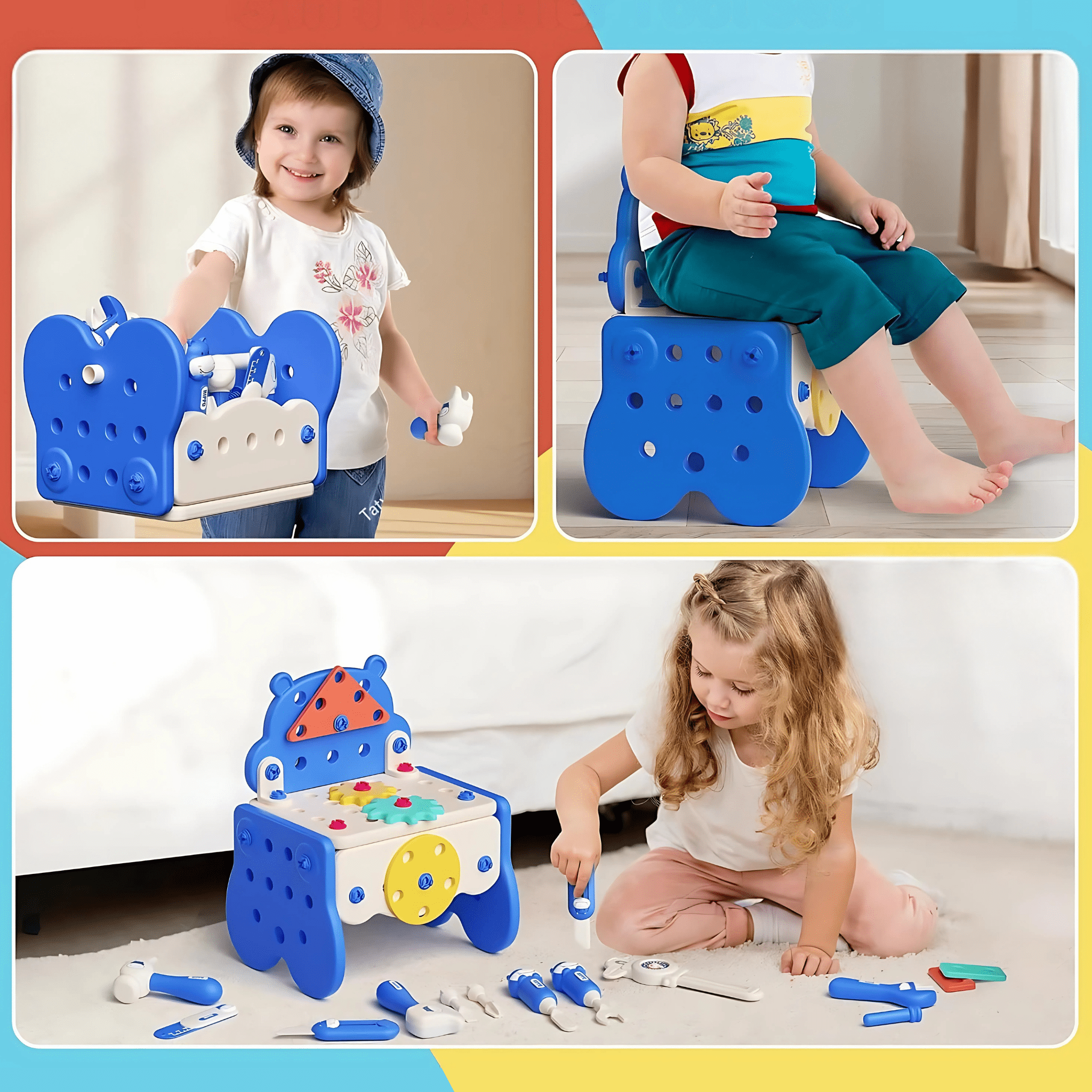 Hippo All-in-one Tool Hub DIY Montessori Tool Box Set