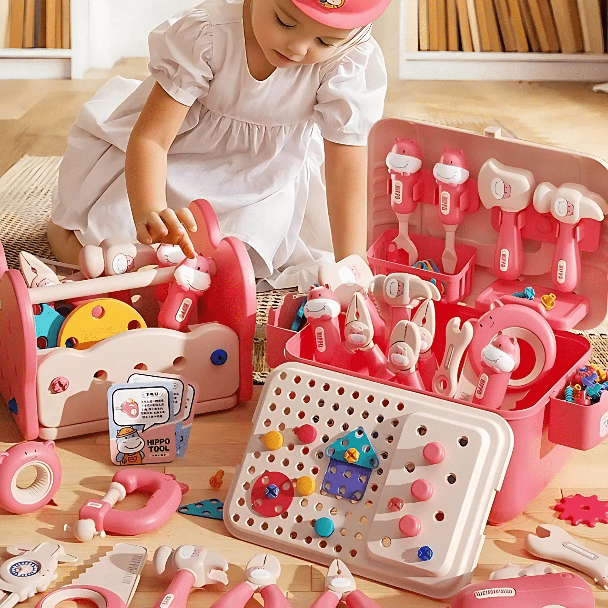 Hippo All-in-one Tool Hub DIY Montessori Tool Box Set