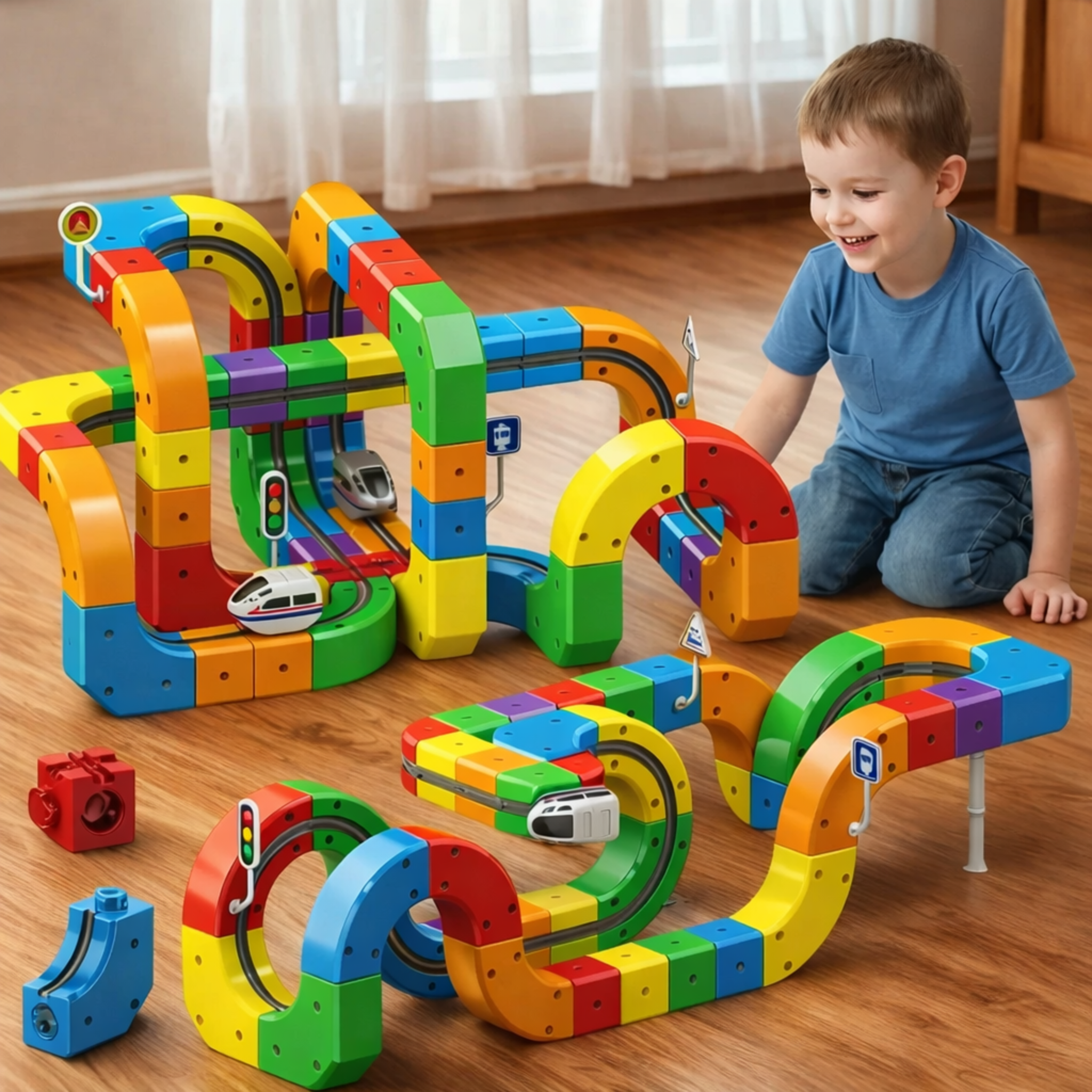 WonderRail™: The Modular 3D Train Track for Curious Little Builders