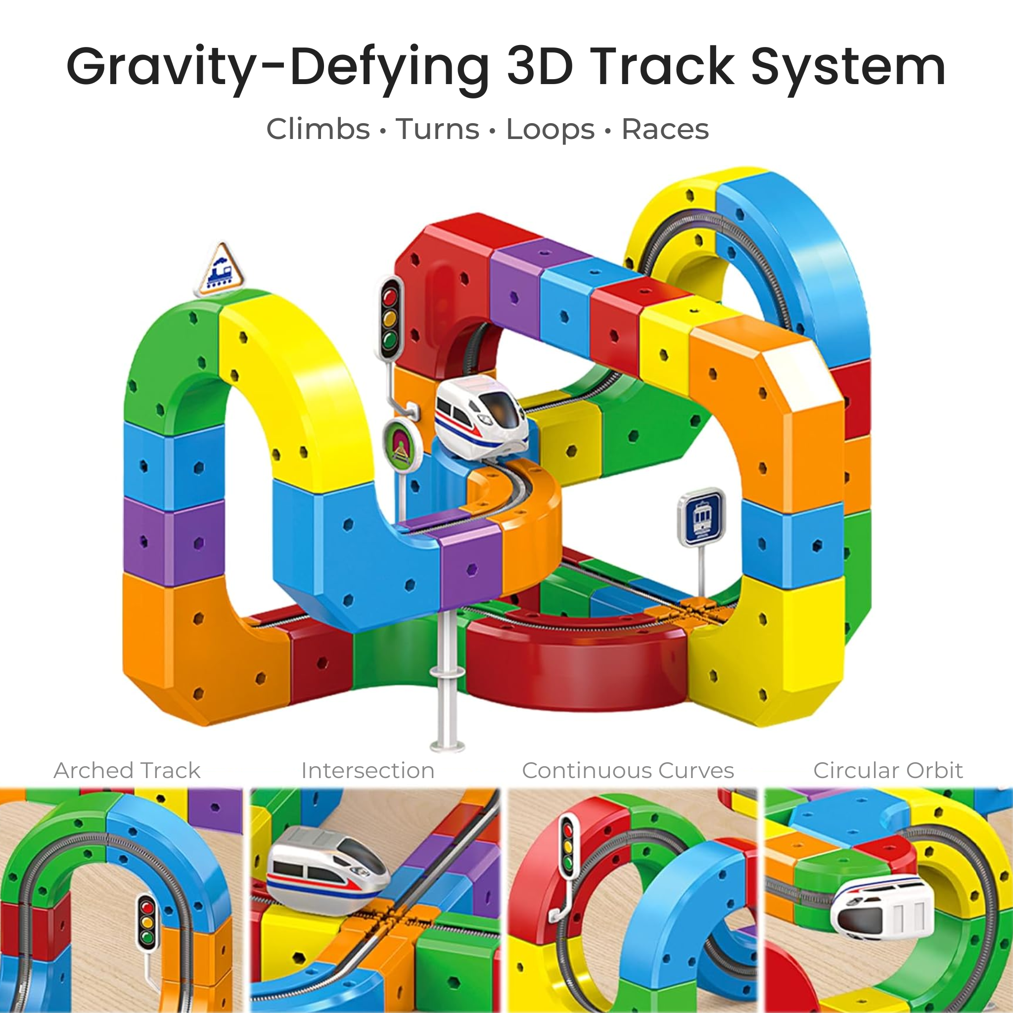 WonderRail™: The Modular 3D Train Track for Curious Little Builders